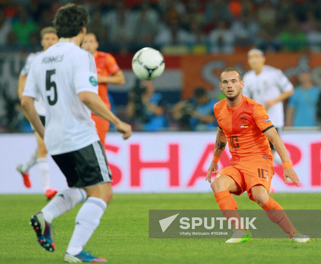 Football Euro 2012. Netherlands vs. Germany