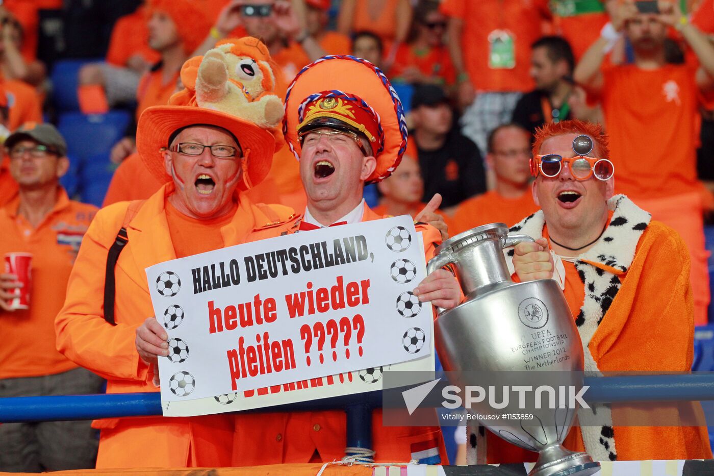 Football Euro 2012. Netherlands vs. Germany