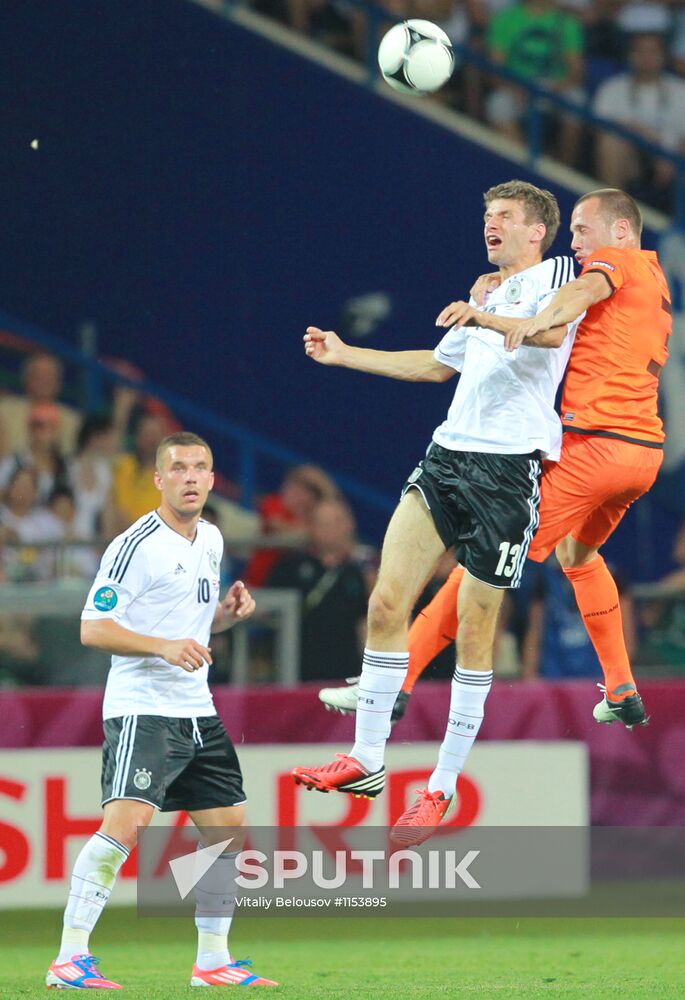 Football Euro 2012. Netherlands vs. Germany