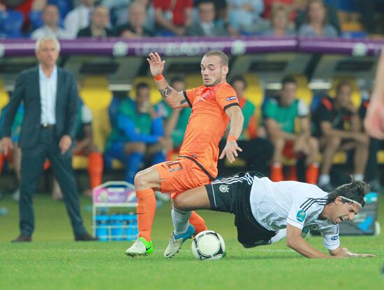 Football Euro 2012. Netherlands vs. Germany