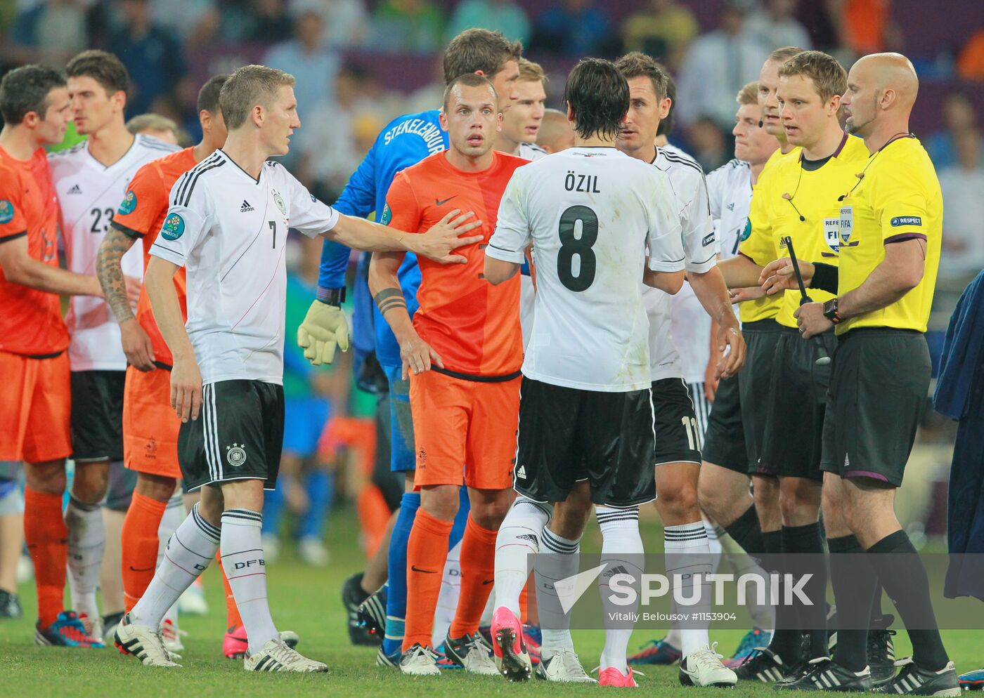 Football Euro 2012. Netherlands vs. Germany