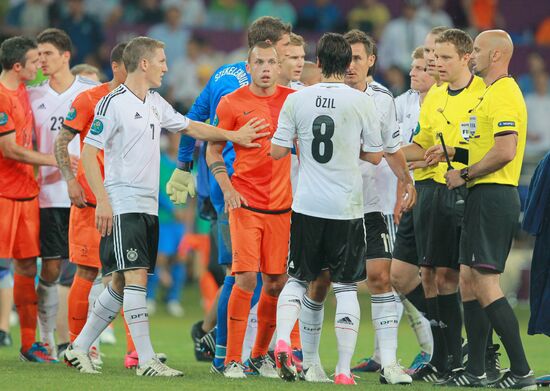 Football Euro 2012. Netherlands vs. Germany