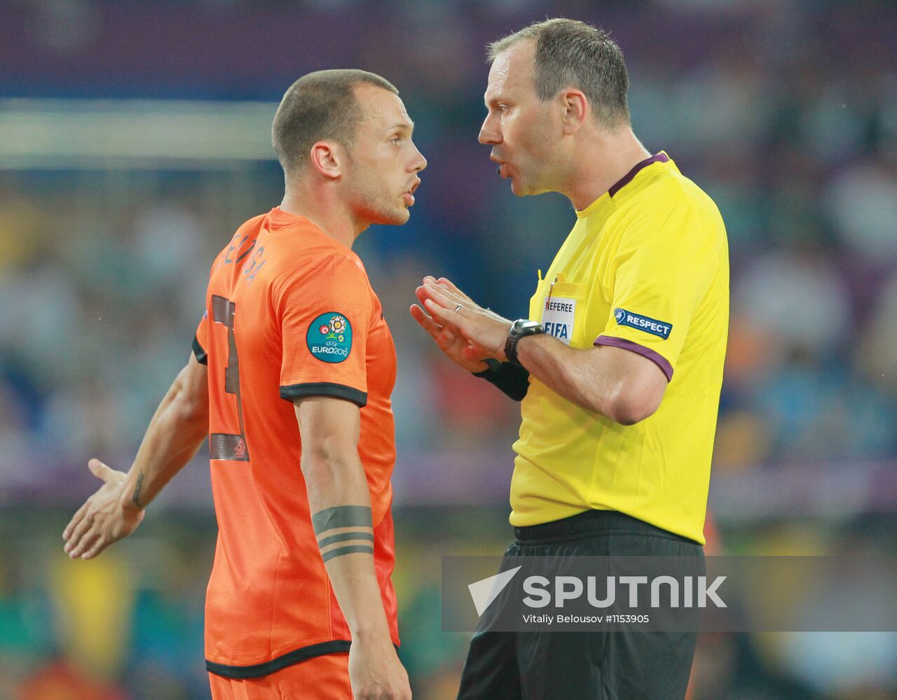 Football Euro 2012. Netherlands vs. Germany
