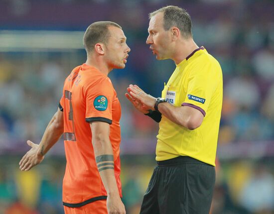 Football Euro 2012. Netherlands vs. Germany