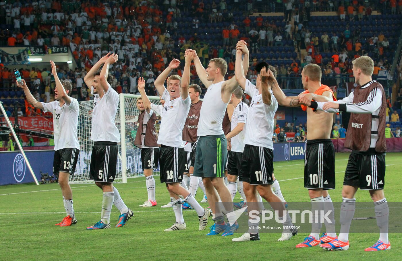 Football Euro 2012. Netherlands vs. Germany