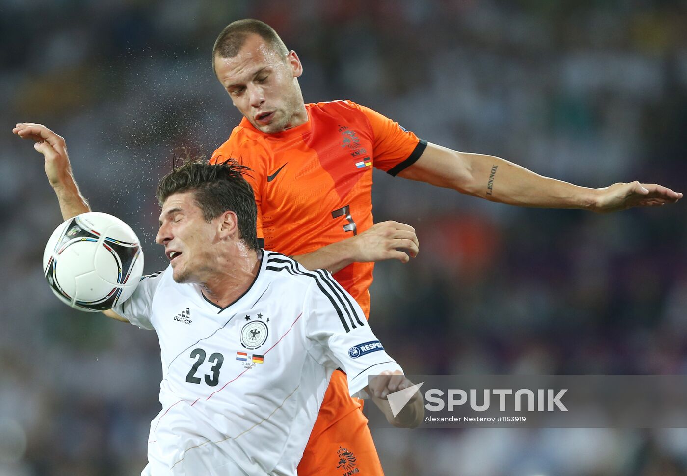 Football Euro 2012. Netherlands vs. Germany