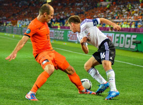 Football Euro 2012. Netherlands vs. Germany