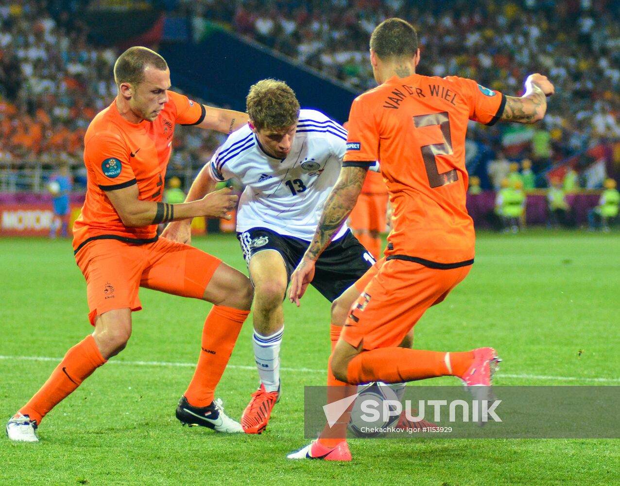Football Euro 2012. Netherlands vs. Germany