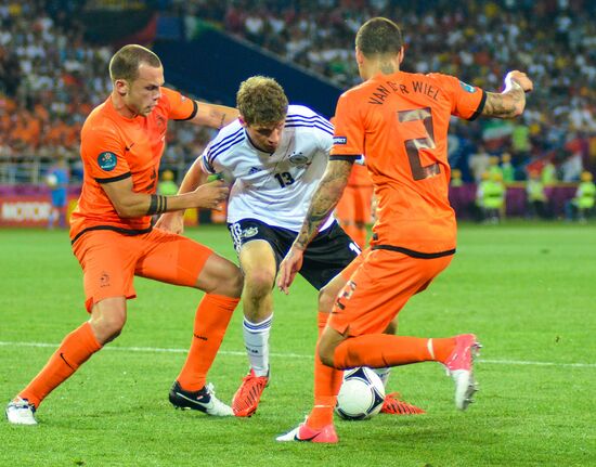 Football Euro 2012. Netherlands vs. Germany