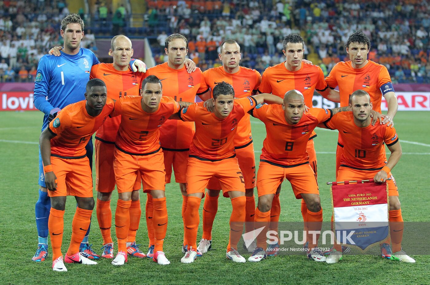 Football Euro 2012. Netherlands vs. Germany