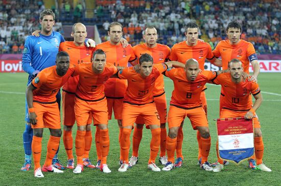 Football Euro 2012. Netherlands vs. Germany