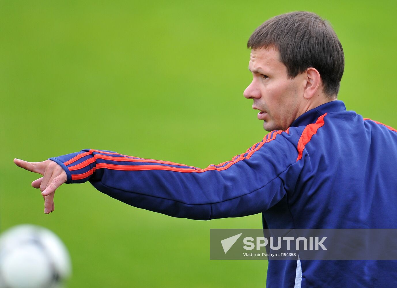Russian team training at Euro 2012
