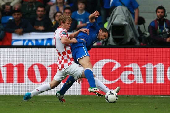 Football Euro 2012. Italy vs. Croatia