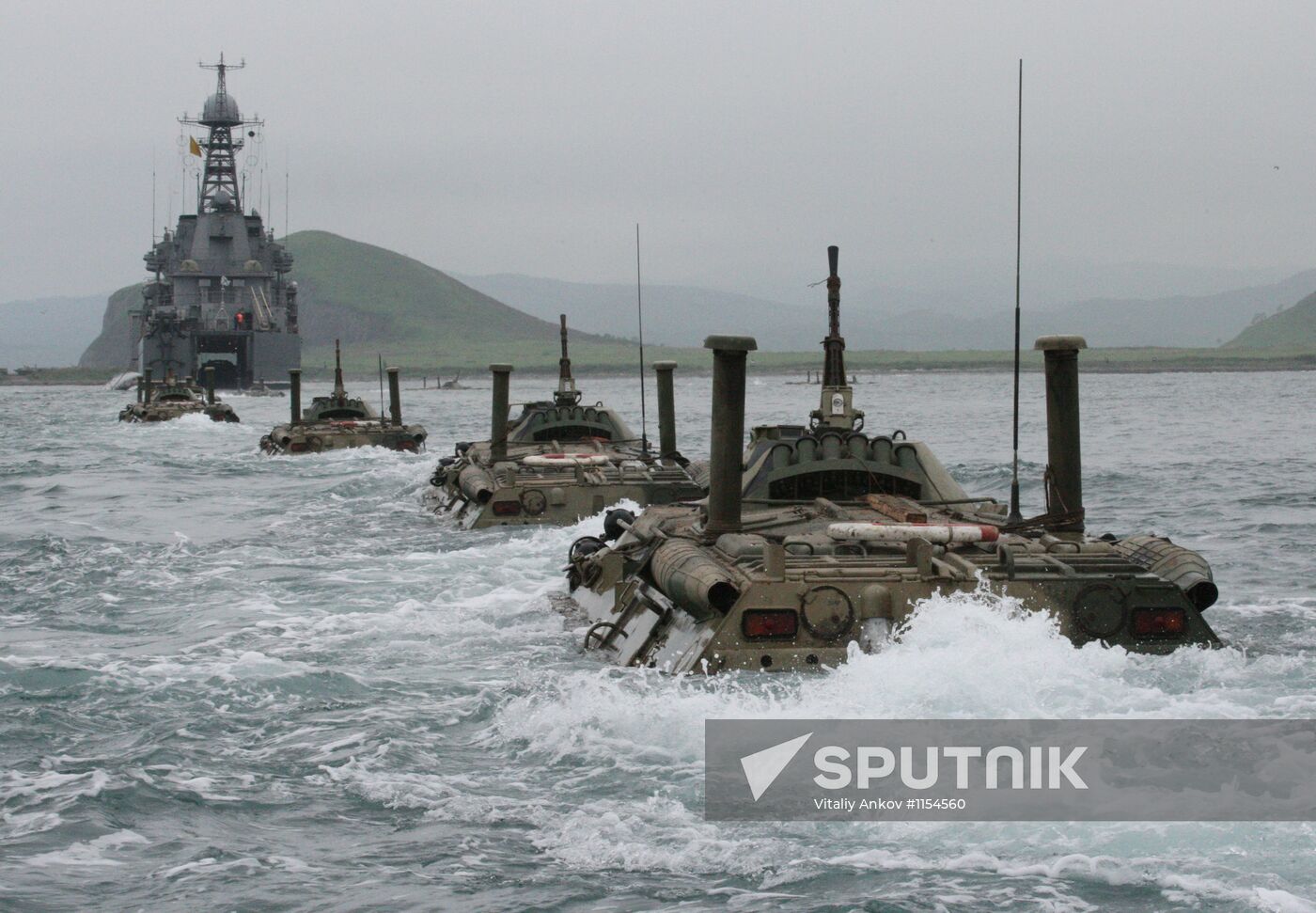 Pacific Fleet Marine Corps training exercises in Primorye
