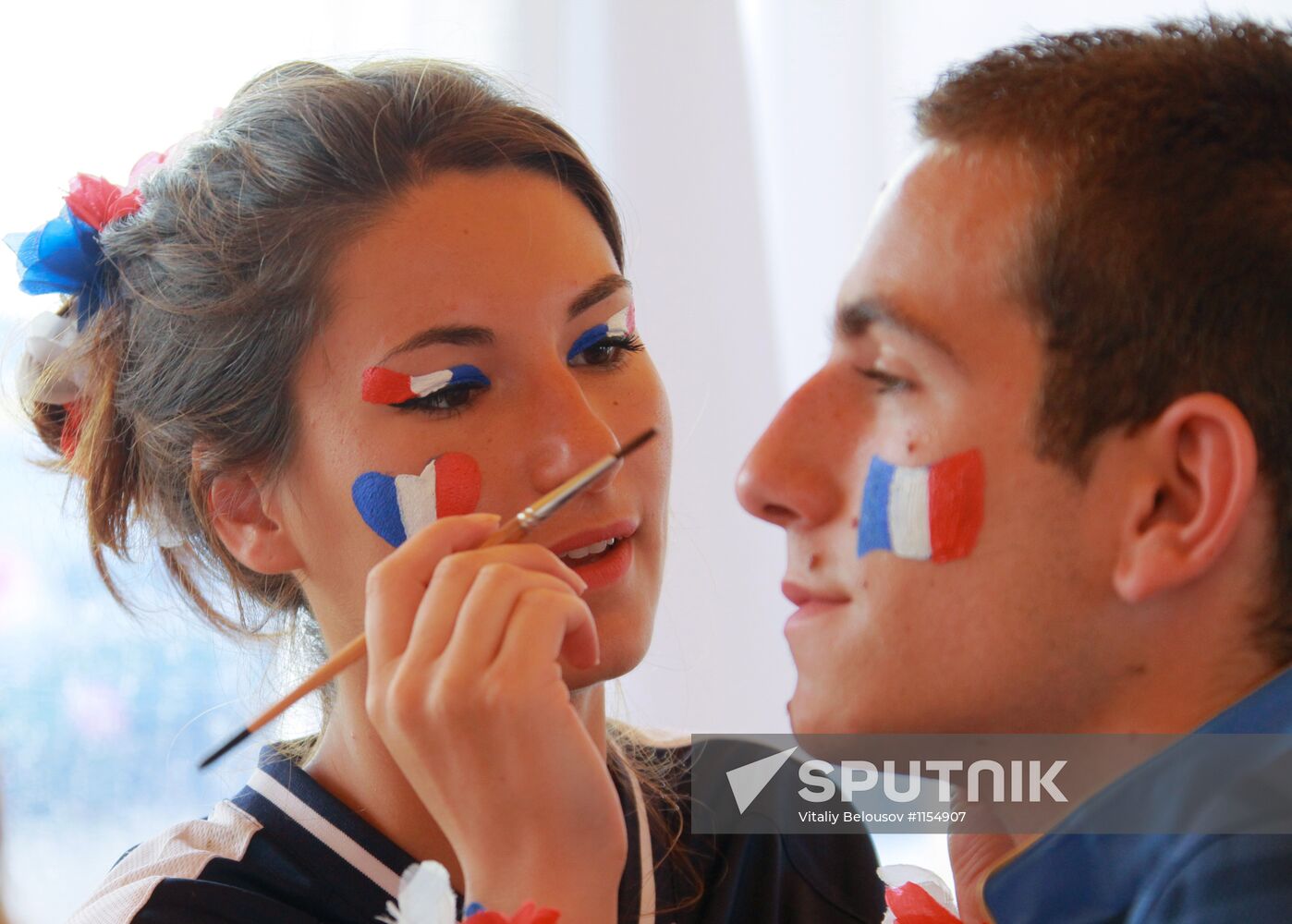 Football fans in Ukraine