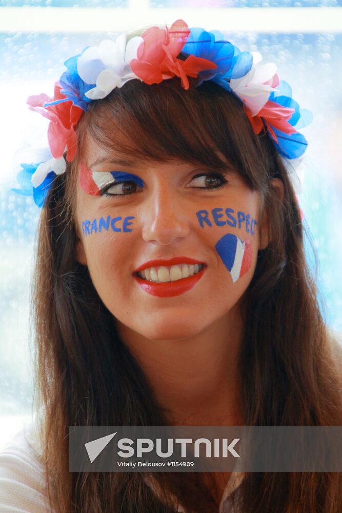 Football fans in Ukraine