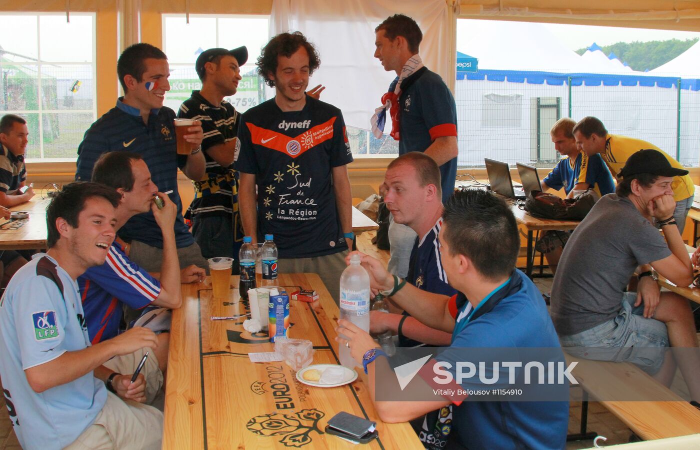 Football fans in Ukraine