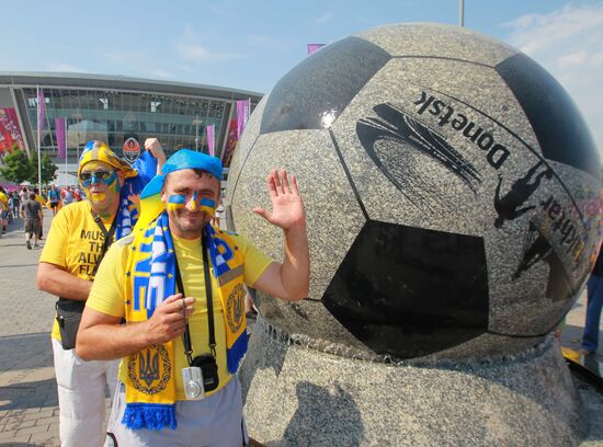 Football fans in Ukraine