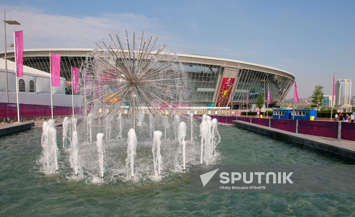 Football fans in Ukraine