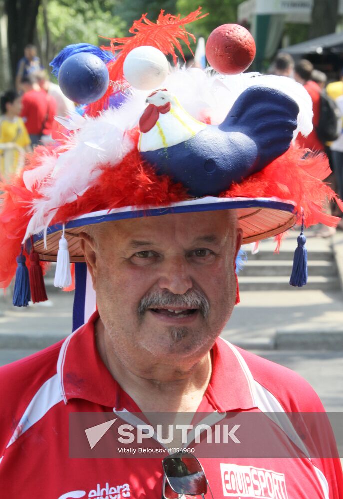 Football fans in Ukraine