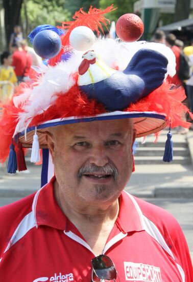 Football fans in Ukraine
