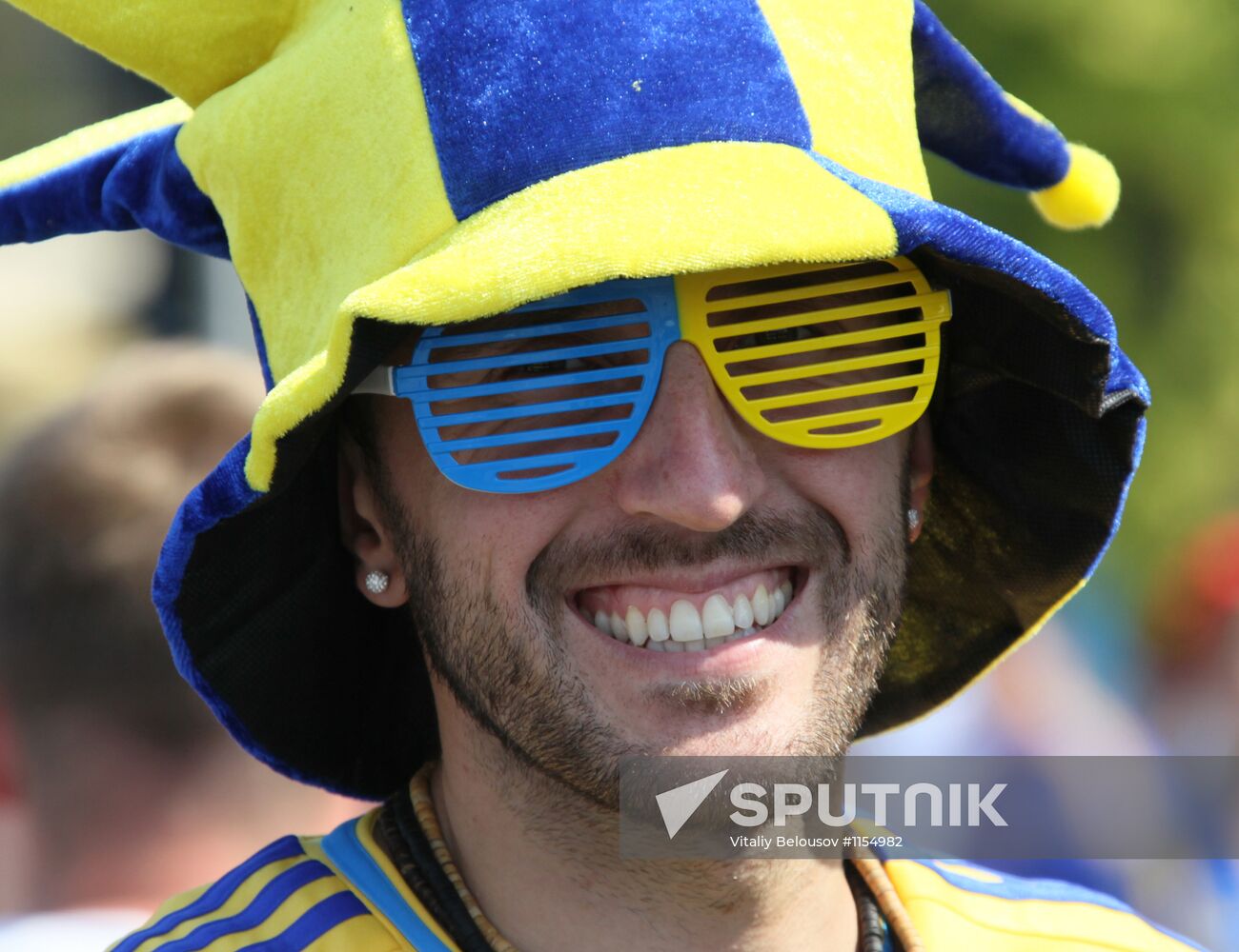 Football fans in Ukraine