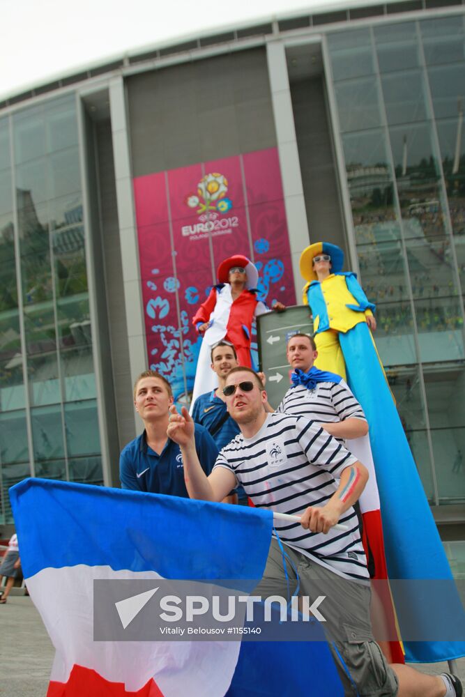 Football fans in Ukraine