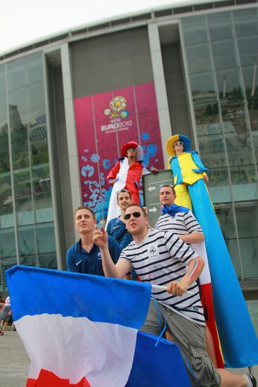 Football fans in Ukraine