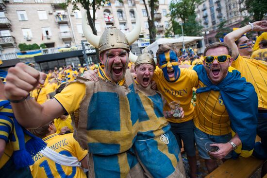 Football fans in Ukraine