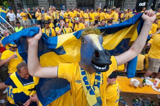 Football fans in Ukraine