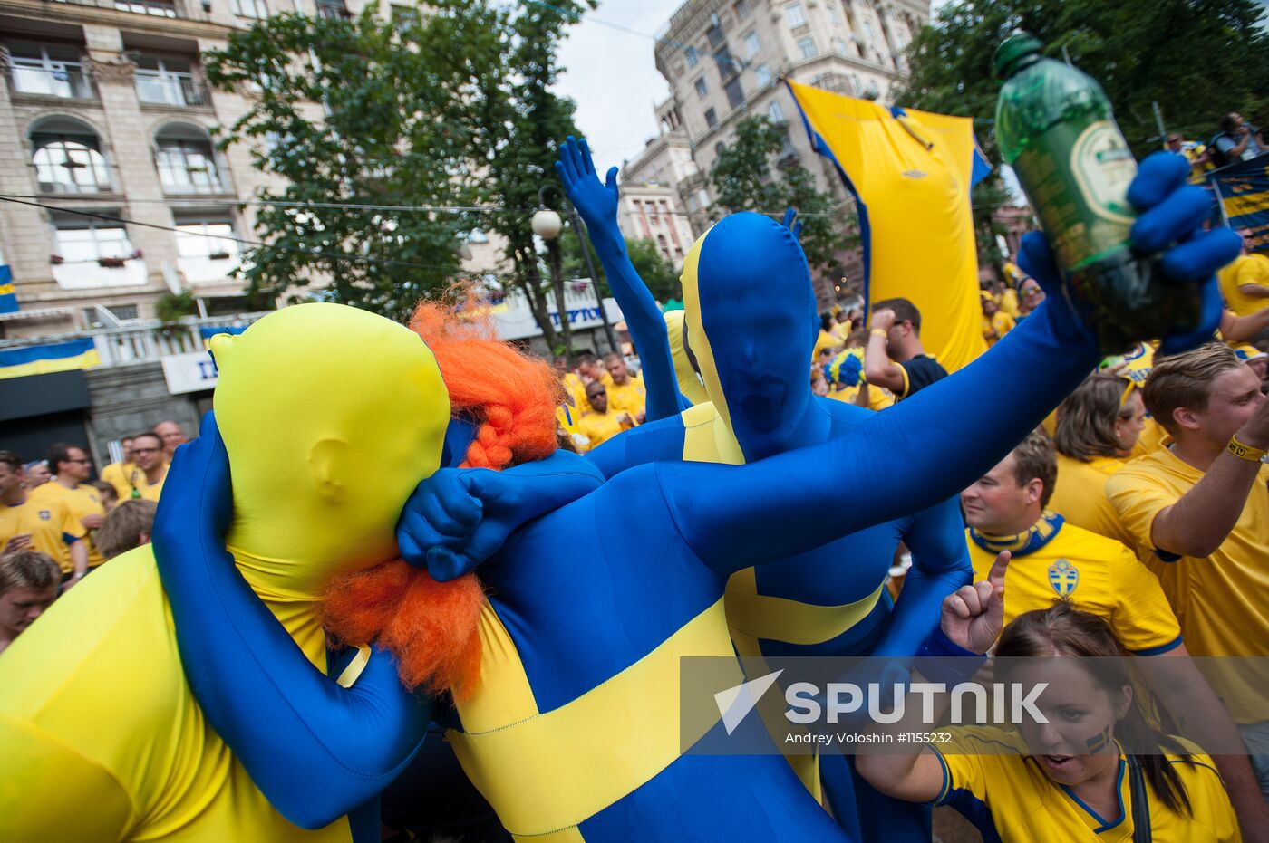 Football fans in Ukraine