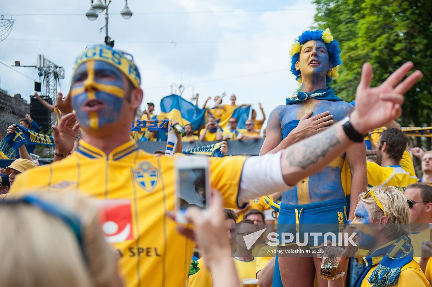 Football fans in Ukraine