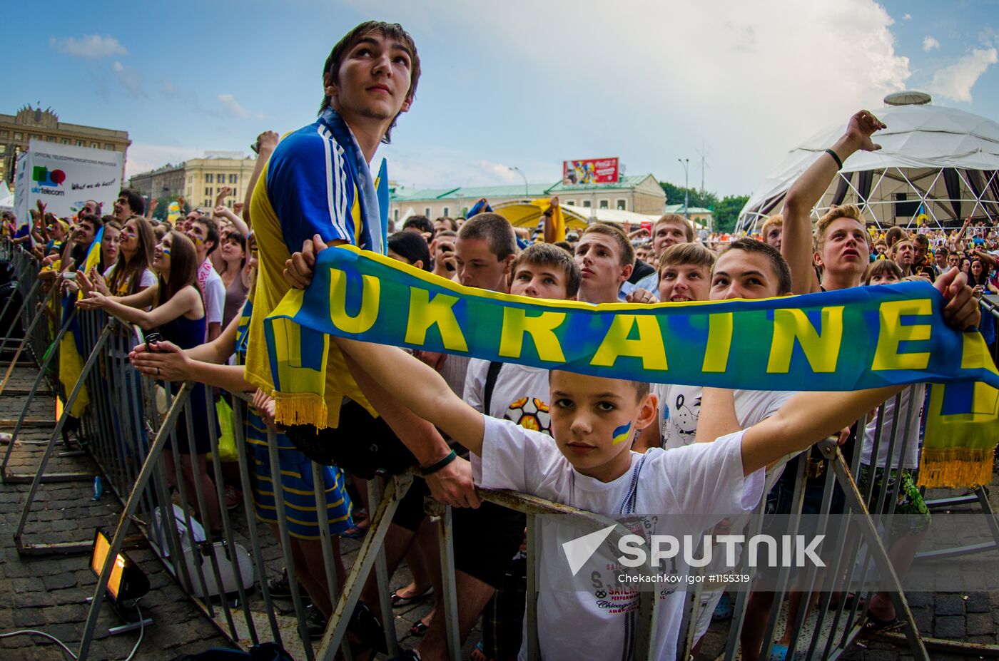 Football Euro 2012. Fans in Ukraine