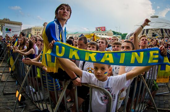 Football Euro 2012. Fans in Ukraine