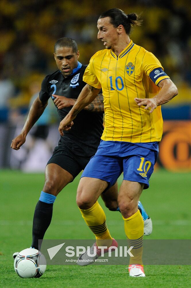 Football Euro 2012. Sweden vs. England