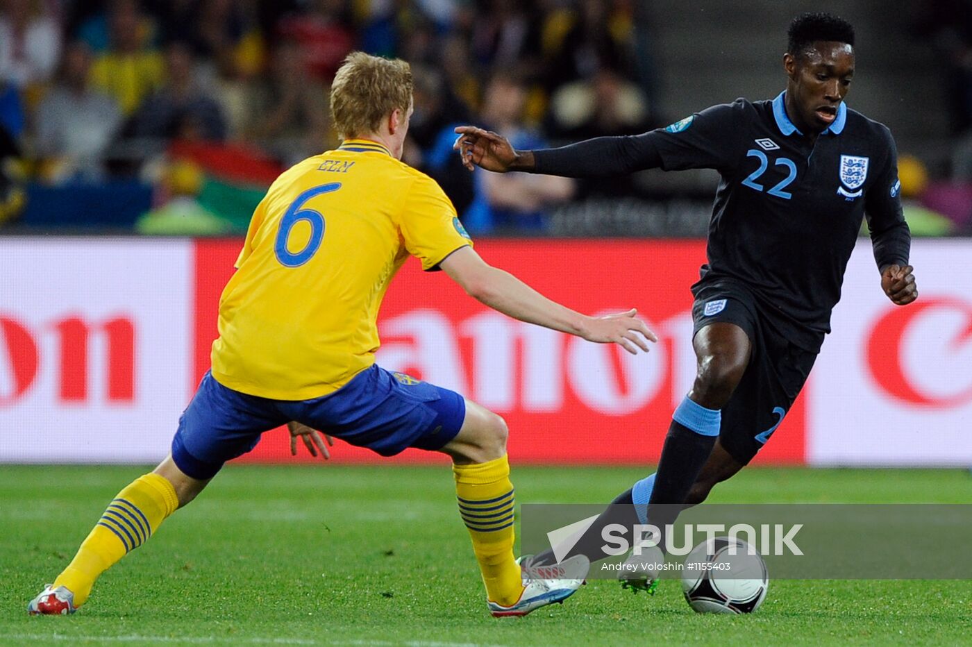 Football. Euro 2012. Sweden vs. England
