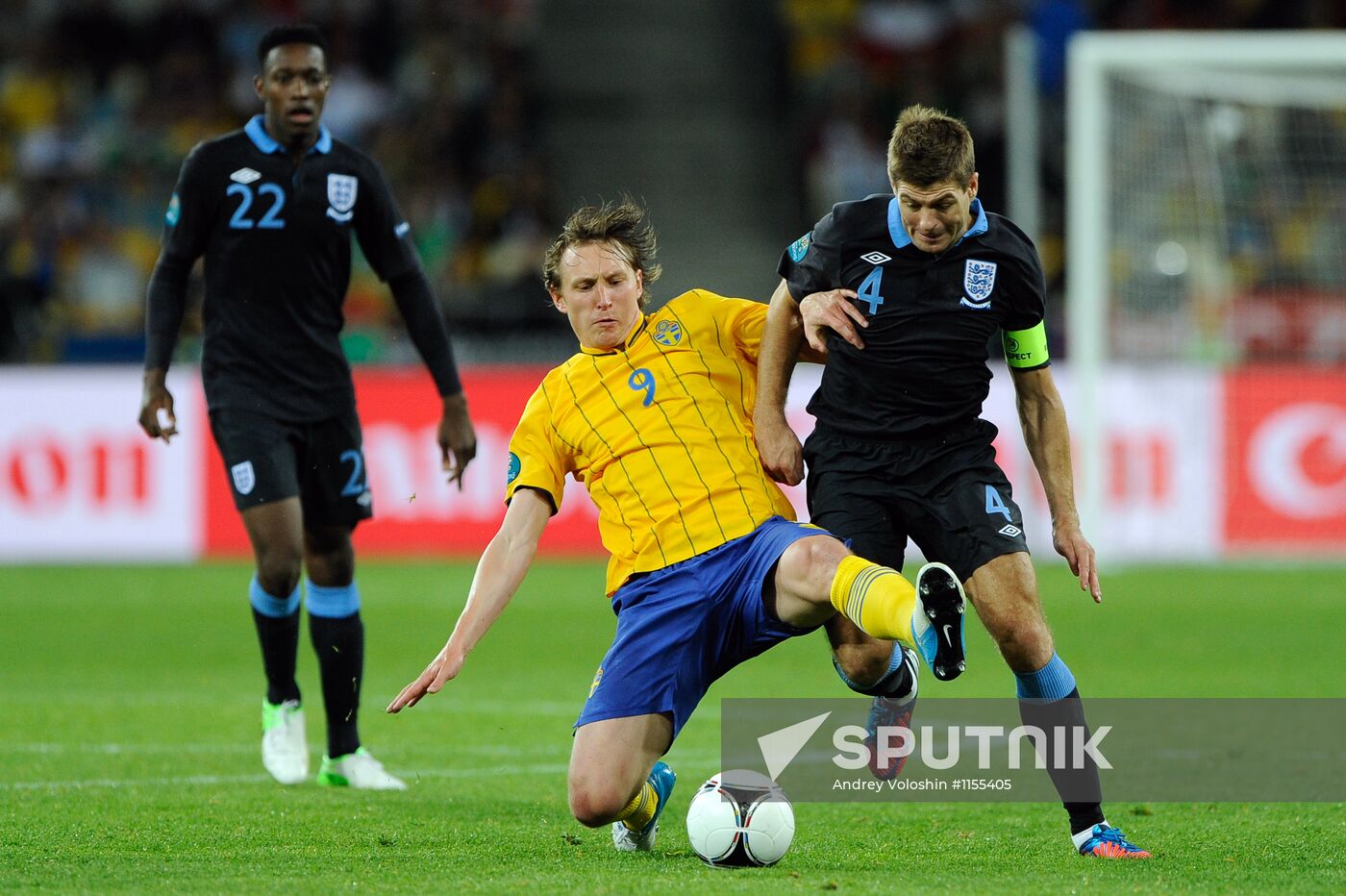 Football. Euro 2012. Sweden vs. England