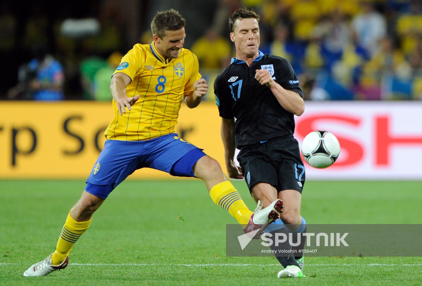 Football. Euro 2012. Sweden vs. England