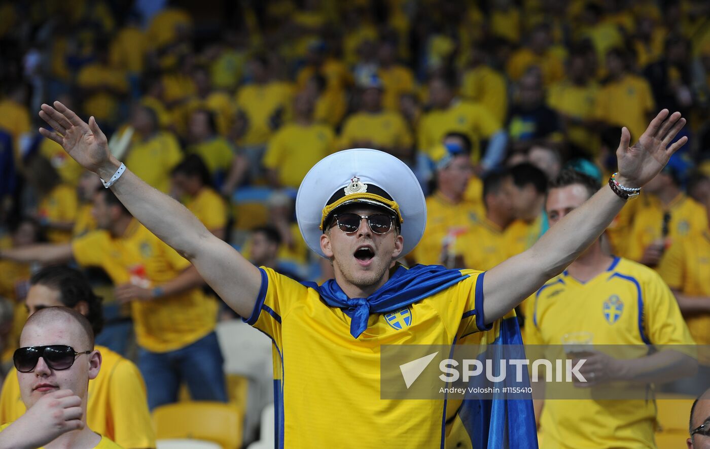 Football. Euro 2012. Sweden vs. England