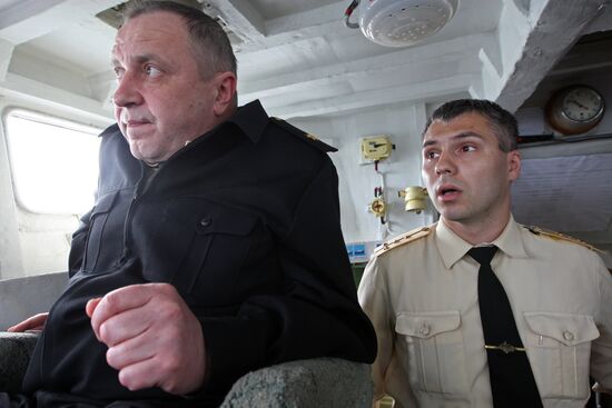 Tactical exercises of Russian Baltic Fleet