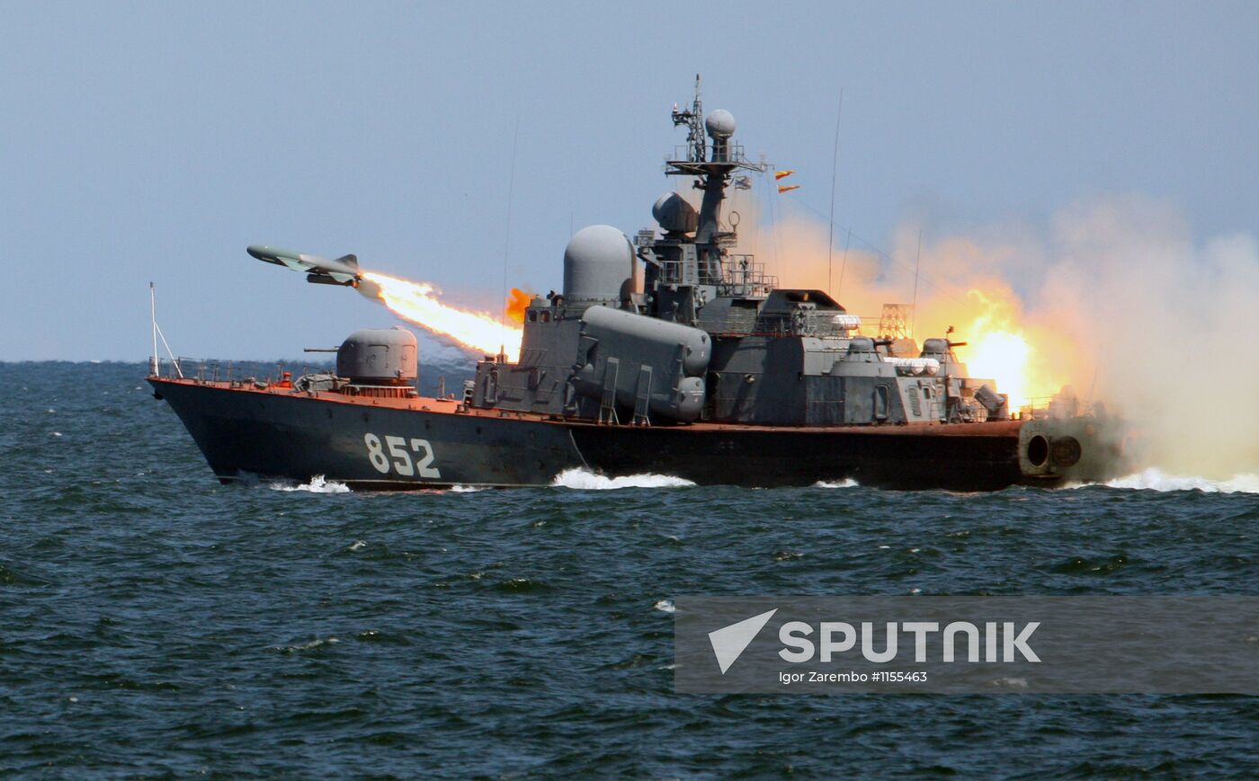 Tactical exercises of Russian Baltic Fleet