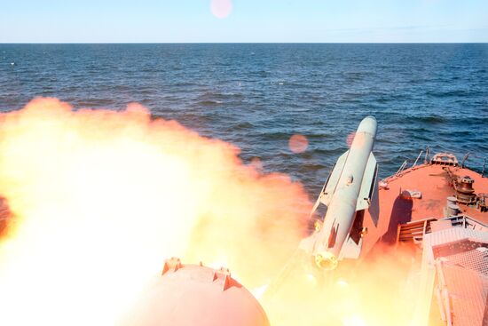Tactical exercises of Russian Baltic Fleet