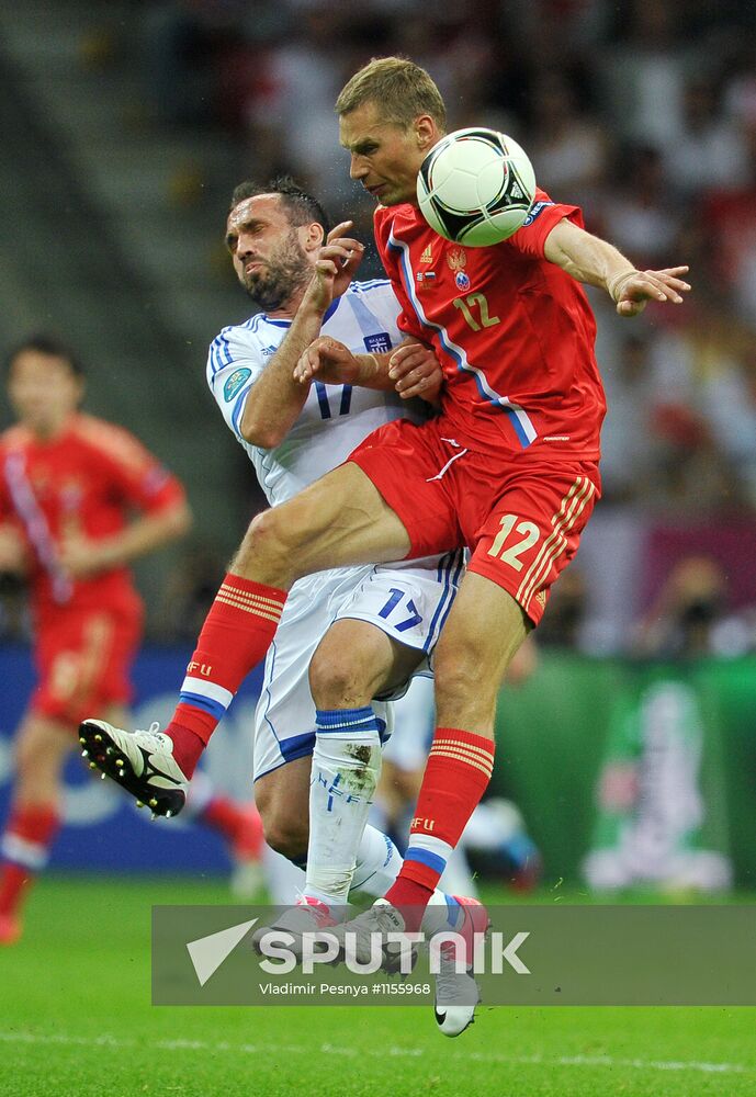 Football Euro 2012. Greece vs. Russia