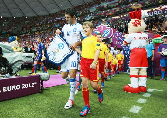 Football Euro 2012. Greece vs. Russia