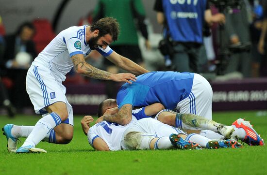 Football. Euro 2012. Greece vs. Russia