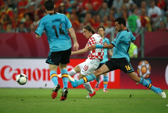UEFA Euro 2012. Croatia vs. Spain