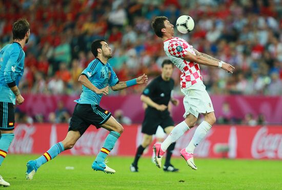 UEFA Euro 2012. Croatia vs. Spain