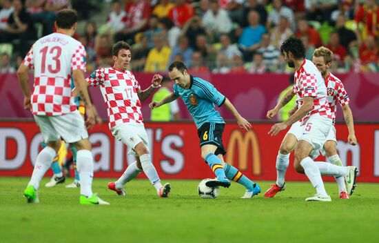 UEFA Euro 2012. Croatia vs. Spain
