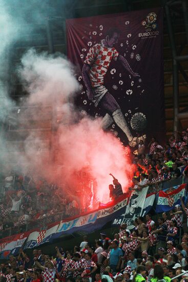 Football. Euro 2012. Croatia vs. Spain