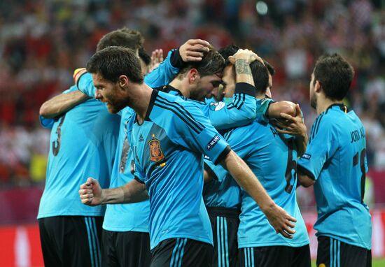 UEFA Euro 2012. Croatia vs. Spain